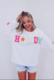 Loretta Howdy Varsity Sweatshirt - Preorder - Please select the size(s) you would like ordered