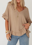 In Stock Let Me Be Ruffled Top