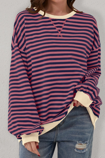 Falltastic Stripe Top - Restock Preorder - Please select the colors and sizes you would like ordered and select $5 shipping or free pickup upon checkout