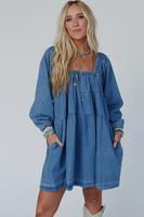 Love Life Denim Dress - Restock Preorder - Please select the sizes you would like ordered and select $5 shipping or free pickup upon checkout