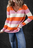 Sara Striped Sweater - Restock Preorder - Please select the sizes you would like ordered and select $5 shipping or free pickup upon checkout