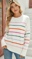 Stripe It Lucky Sweater - Preorder