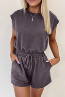 Bristol Black Open Back Romper - Preorder