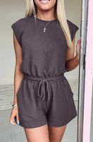 Bristol Black Open Back Romper - Preorder