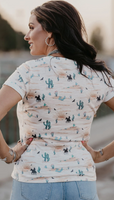 Cowboys and Cactus Top - Restock Preorder